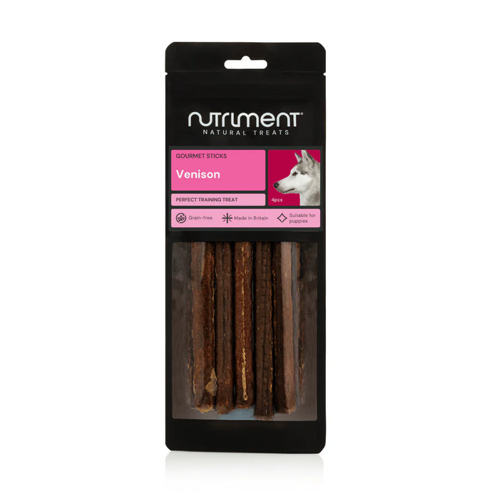 Nutriment Gourmet Venison Sticks- pack of 4