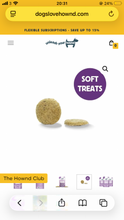 Load image into Gallery viewer, Hownd Keep Calm Hypoallergenic Plant Based Treats- 100g