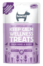 Load image into Gallery viewer, Hownd Keep Calm Hypoallergenic Plant Based Treats- 100g