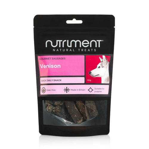 Nutriment Venison Gourmet Sausages- 150g