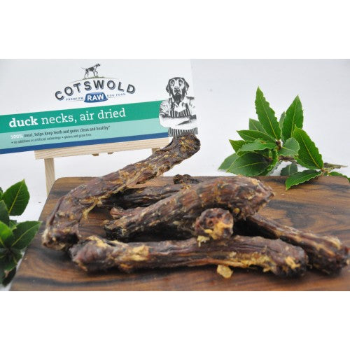 Cotswold Raw Natural Dried Treats- Duck Necks- 275G