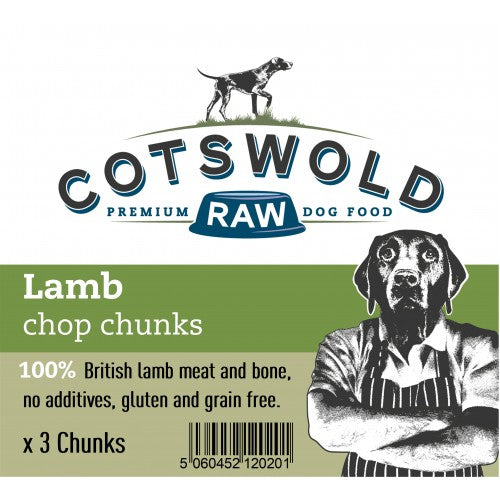 Cotswold Raw- Fresh Lamb Chop Chunks- Pack Of 3