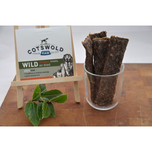 Cotswold Raw Natural Dried Treats- Pure Venison- 100g