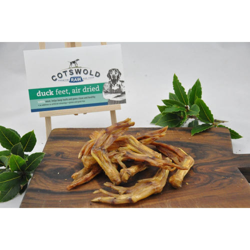 Cotswold Raw Natural Dried Treats- Duck Feet- 100g