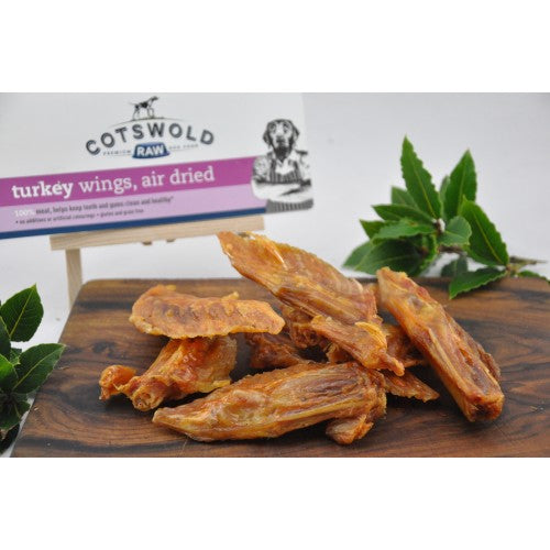 Cotswold Raw Natural Dried Treats- Turkey Wings- 250g