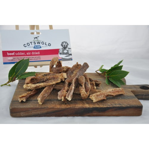 Cotswold Raw Natural Dried Treats- Beef Udder- 200g